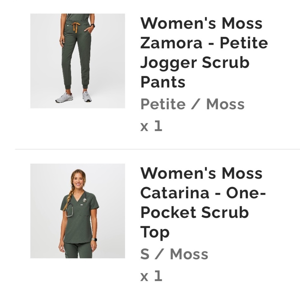 Figs Scrub Set- Moss